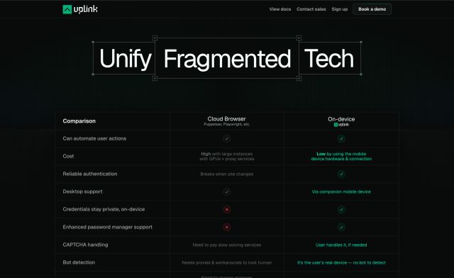 List of Uplink features that I designed